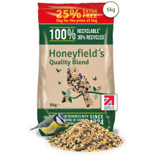 Honeyfield’s - Wild Bird Food for Outside Birds, Quality Wild Bird Seed Mix with Wheat and Black Sunflower Seeds, High in Energy, Protein, and Essen