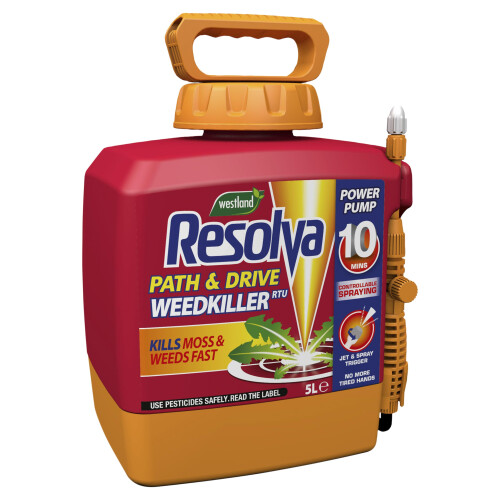 Resolva Resolva Path & Drive Weedkiller 5L Power Pump RTU Dlabel, Red