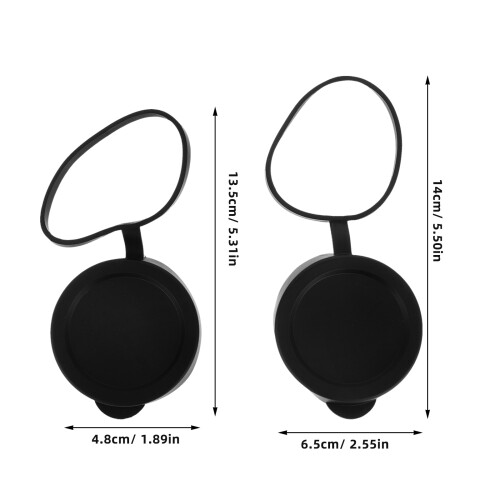 Front Lens Cap Cover Binocular Caps Rubber 3pcs