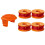 Worx Strimmer Grass Trimmer Spool Replacement - Line & 4 Pcs Spool Caps, Orange 1