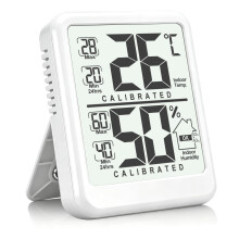 Antonki Room Thermometer, Digital Small Hygrometer Indoor Thermometer Humidity Gauge, Temperature Humidity Meter with Max/Min Record Monitor Sensor f