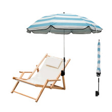 Jokapy Garden Umbrella Parasol Portable,Camping Chair Umbrellas Multifunctional Clip-on Beach Umbrella with Universal Clamp 360 Adjustable,Beach Cha