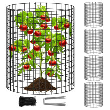 15Pcs Plants Protector from Animals Rustproof 13.7inch Metal Mesh Plants Cages to Keep Animals Out Wire Garden Cloche Plant Protectors for Indoor Out