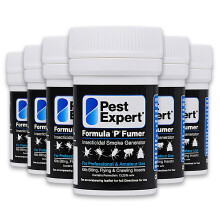 Pest Expert Carpet Moth Killer Smoke Bombs Treatment 6 x 3.5g - Formula 'P' Fumer Moth Fumigator (HSE approved and tested – professional strength pr