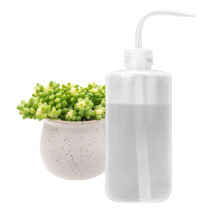 Watering Bottle 500ML with Leak-proof O-ring for Indoor Plants Succulent Cactus Plastic Squeeze Water Can Long Nozzle Bend Mouth Waterer Bonsai Terra