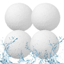 Wlleoaa 4pcs Scum Absorbing Ball for Hot Tub Scum and Pool, Pool Cleaner Scum Balls, Scum Eliminating Ball, Reusable Scum Balls Scum Eliminating for