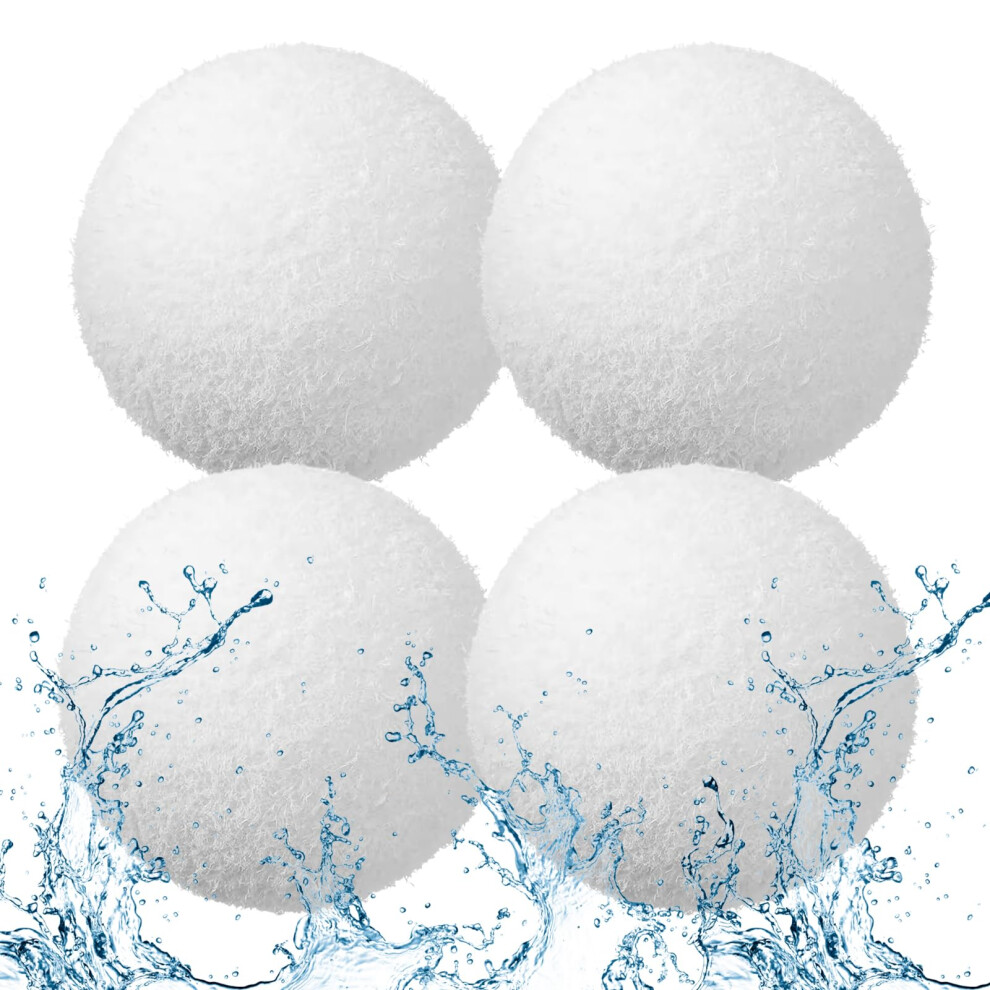 Wlleoaa 4Pcs Scum Absorbing Ball For Hot Tub Scum And Pool, Pool Cleaner Scum Balls, Scum Eliminating Ball, Reusable Scum Balls Scum Eliminating For