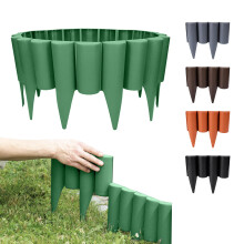 GARDENIX Green Lawn Edging - 2.5m/8.2ft Flexible Garden Edging for Flower Beds, Lawn, Patio & Pavement - Easy Install border, No Digging, Weather-Res