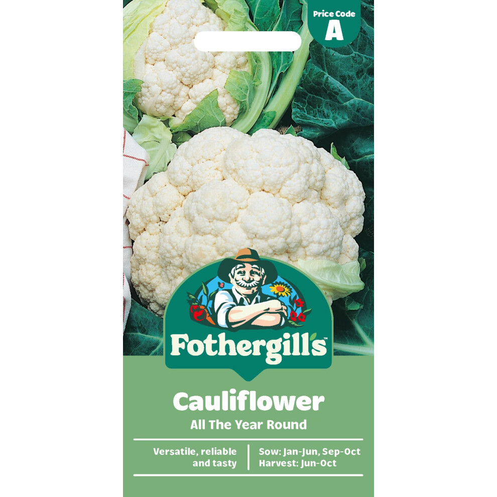 Mr Fothergill's Fothergill's Cauliflower All The Year Round, Vegetable Seeds, 200 Seeds, Sow: Ja