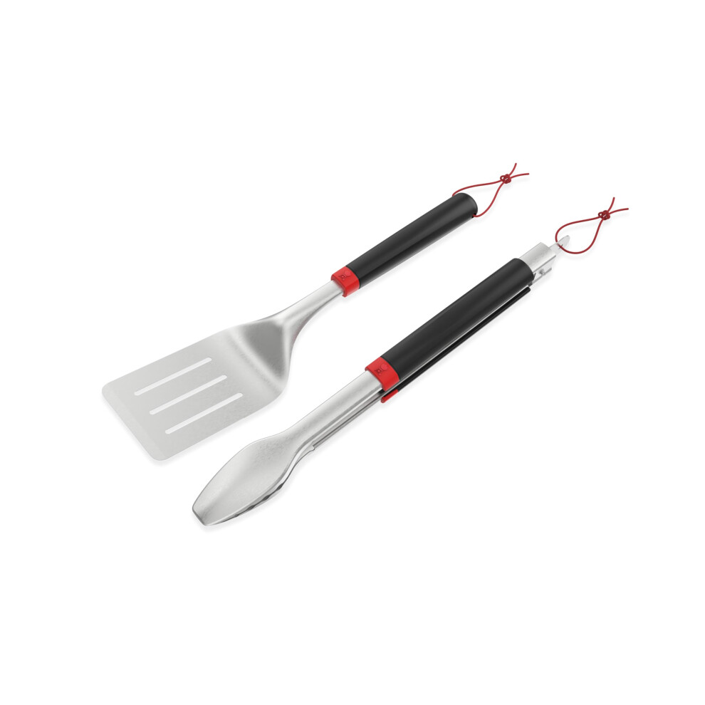 Weber Grill Set/Two-Piece, Consists Of Grill Tongs & Turner, Comfortable Handle, Dishwasher Safe (3401326)