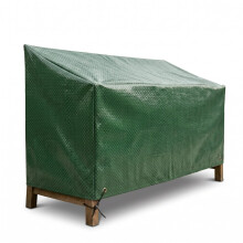 FINE GARDEN 2 Seater Garden Bench Cover Waterproof, Heavy Duty Oxford Fabric Outdoor Furniture Protector, UV Resistant Windproof Bench Seat Cover wit