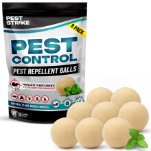 Rodent Repellent Balls – Peppermint Mice & Rat Deterrent for Indoor & Outdoor Use – Mouse Repellent for Home, RV, Garage, Car, Attic & Barns – E
