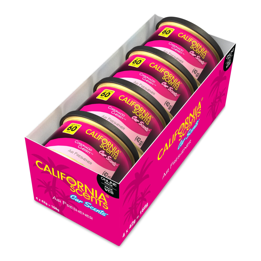 Photos - Car Air Freshener California Scents ,  Can, Coronado Cherry Scent, Pack of 4, Str 