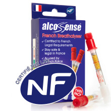 AlcoSense French NF Certified Breathalyzers for France & European Travel - Certified by National Laboratory of France - Breathalyser Twin Pack - NF A