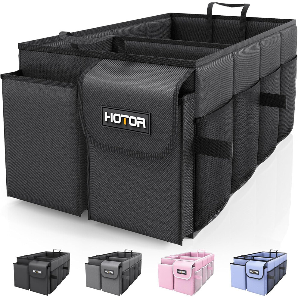 Hotor Car Boot Oganiser - Large-Capacity Auto Trunk Organizer Collapsible Multi Compartments, Foldable Boot Storage For Suvs, Sturdy Car Accessories 5006619045024