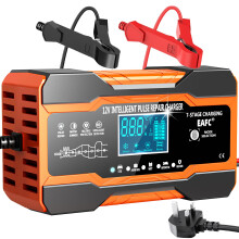 EAFC 12-Amp Car Battery Charger, 12V/12A Smart Fully Automatic