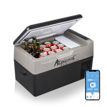 Alpicool G22 22L Compressor Car Fridge Freezer, DC 12v Camping Refrigerator, Portable Mini Cool Box for TruckCampervanRVBoat, -20 to 20