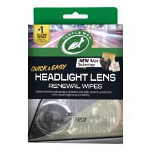 Turtle Wax Car Headlight Restoration Wipes, Removes Oxidation & Yellowing, Restores Clarity, Ceramic Acrylic UV Protection, Easy No-Tool Headlight Cl