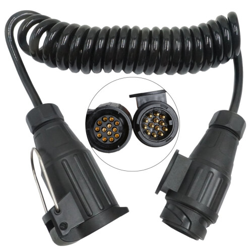 3m 13 to 13 pin Trailer Extension Cable Caravan Extension Adapter Cable Lead Con