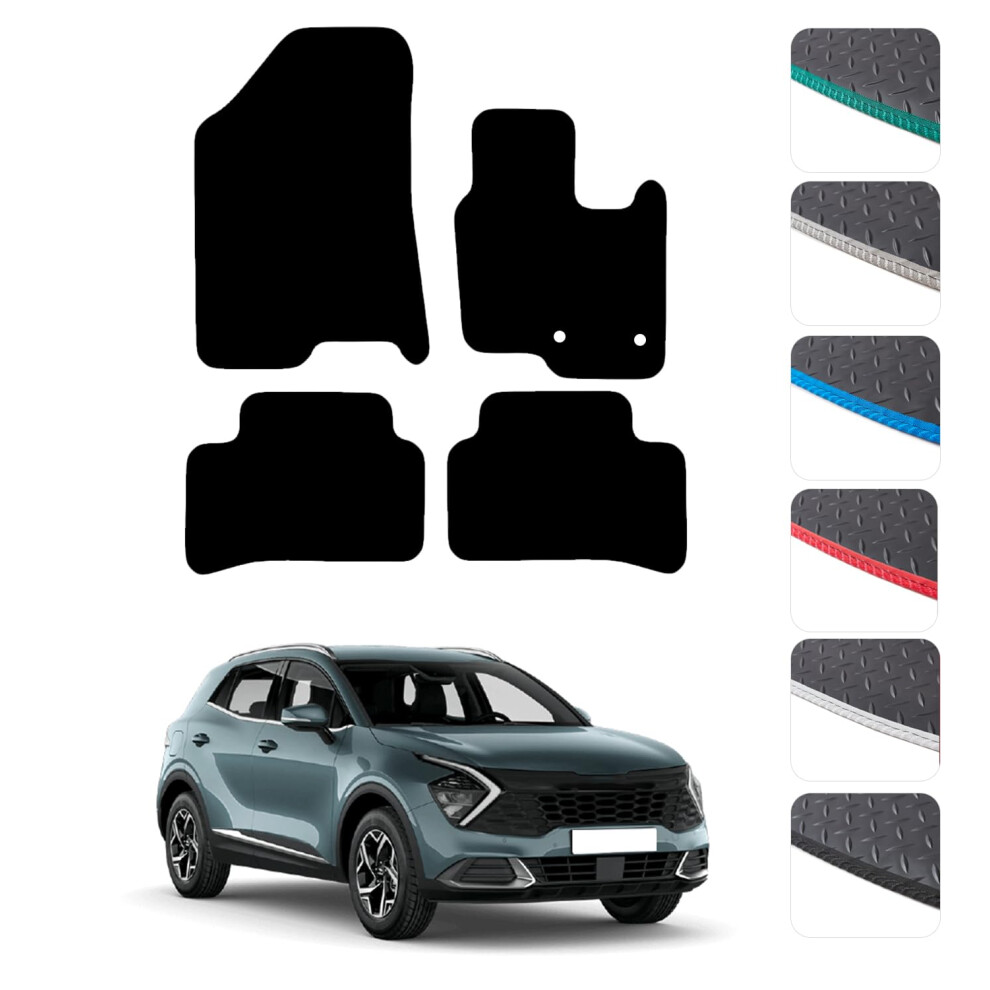 Gcm - Car Floor Mats For Kia Sportage 2022 To Present Full Coverage Floor Protection - Anti Slip & Fit Car Mat With Clips Easy To Clean Car Carpet Fo 7331553240845