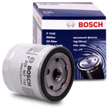 Bosch P7143 Car Oil Filter - Separates Soot and Metal Particles from Engine Oil - Provides Reliable Engine Lubrication