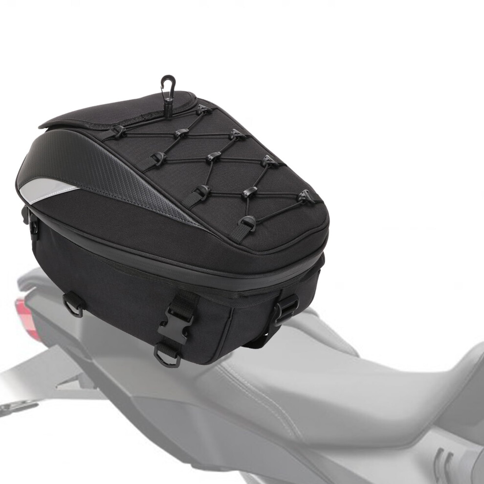 Motorbike Bag,Waterproof Motorcycle Luggage, Motorbike Tail Bag & Seat Bag, Dual-Use Backpack With Helmet Storage, Universal Saddle Bag For Motorcycl 3300123736013