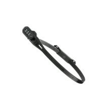 Hiplok Z LOK Combo Bike Lock/Motorbike Helmet Lock - Black. 3 Digit Code. Steel Core & 45cm Locking Length. Optional Bracket