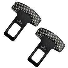 2 Pcs Seat Belt Clip,Seatbelt Clips with Checkered Pattern,Seat Belt Stopper,Retainer Locking Clips,Seats Belts Buckle,Car Seats Safety Clip Accessor