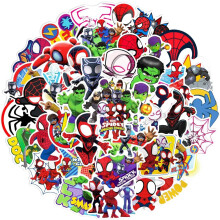 50pcs SpiderM_an and His Amazing Friends Stickers for Water Bottles