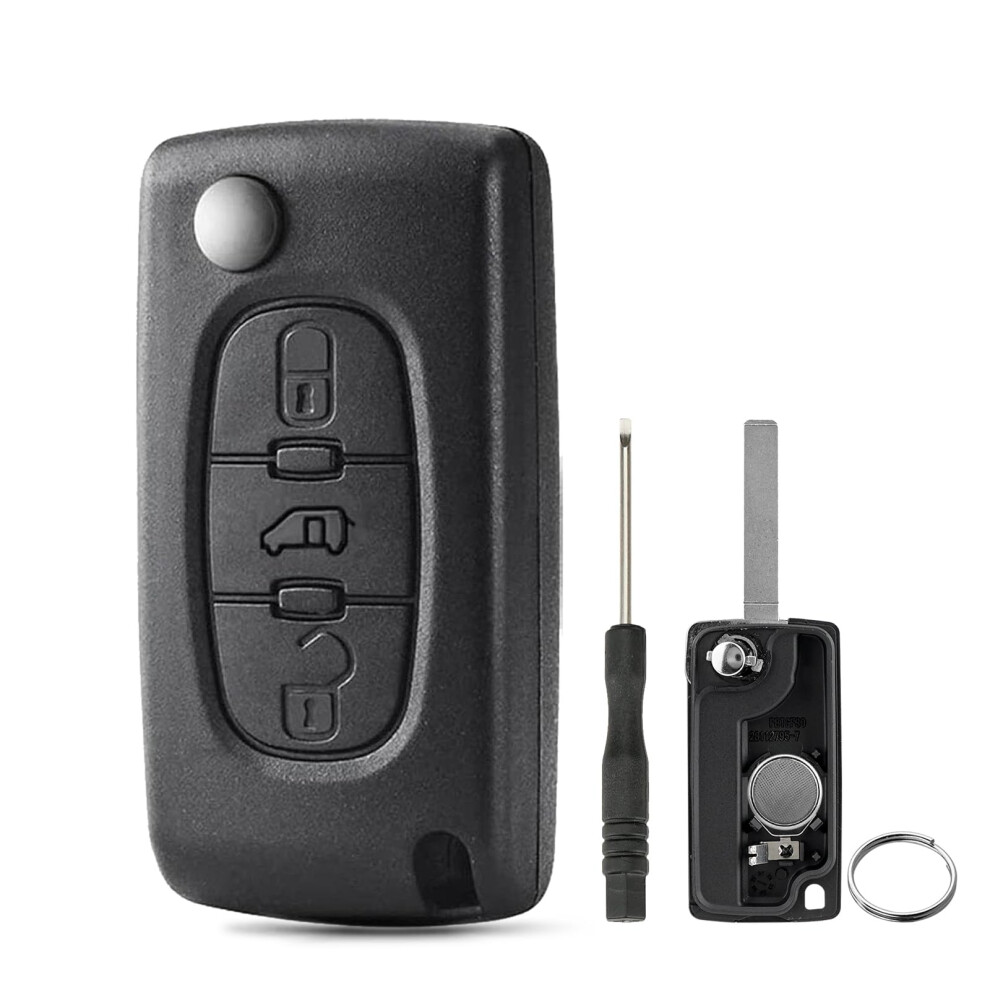 3 Buttons Ce0536 For Citroen Berlingo Key Fob Replacement Peugeot 5001967023243