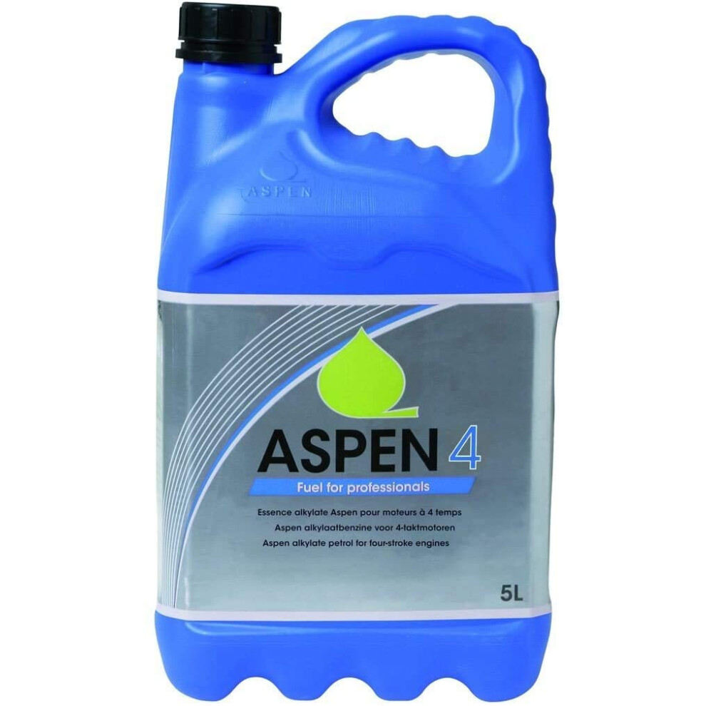 Husqvarna Aspen 4T Fuel, 5 Litres, Alkylated Petrol For Chainsaw / Mower / Small Tractor 9353250414266