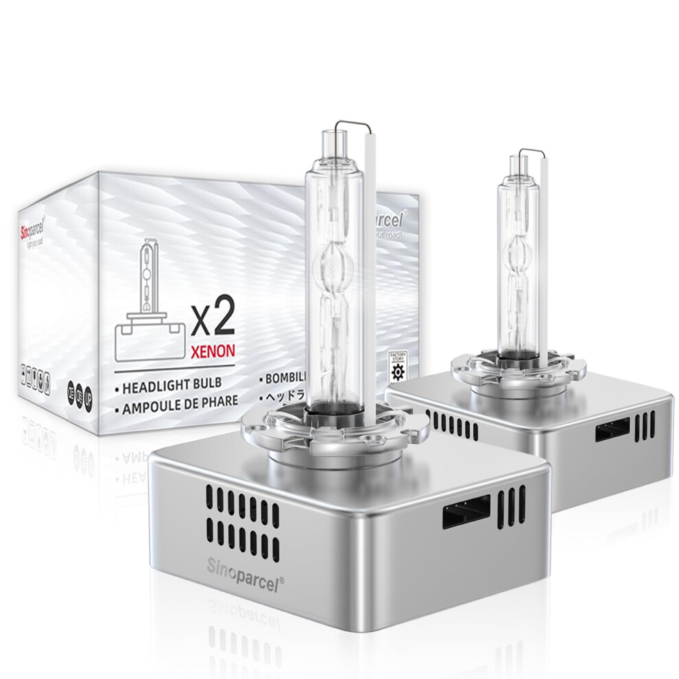Sinoparcel D5s Xenon Bulb, 6000K 25W 2500Lm, R & Brighter D5s Headlight Bulb, Suitable For 66540 12410 9285410171, Pk32d-7, Pack Of 2 White 3532146377908