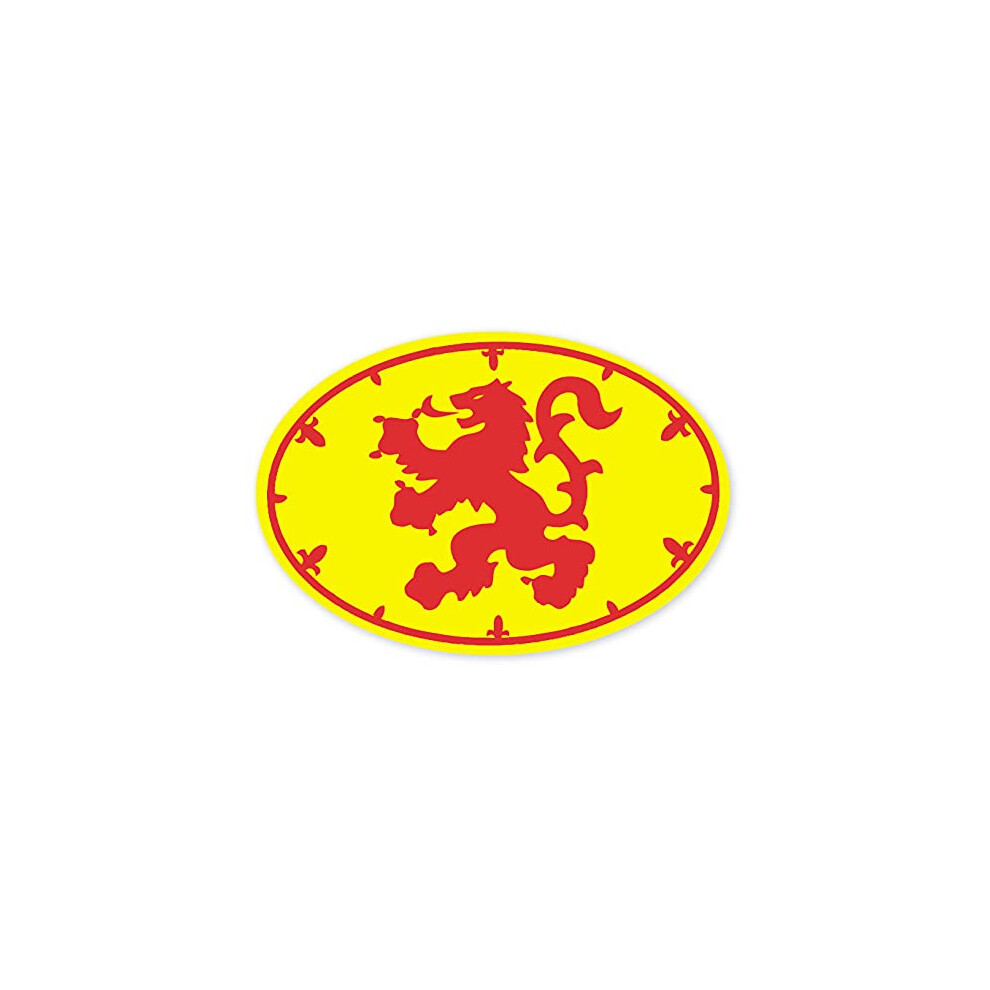 Scotland Scottish Decal Car Sticker Saltire Thistle (Lion Rampant Oval) 9083471599403