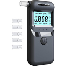 YLIQN Breathalyzer UK - CE Certified High Accuracy Alcohol Tester,5-Second Fast Detection, Portable Breathalyser with LCD Display &5 Disposable Mouth