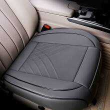 kingphenix Premium PU Car Seat Cover - Front Seat Protector Works with 95% of Vehicles - Padded, Anti-Slip, Full Wrapping Edge - (Dimensions: 21'' x