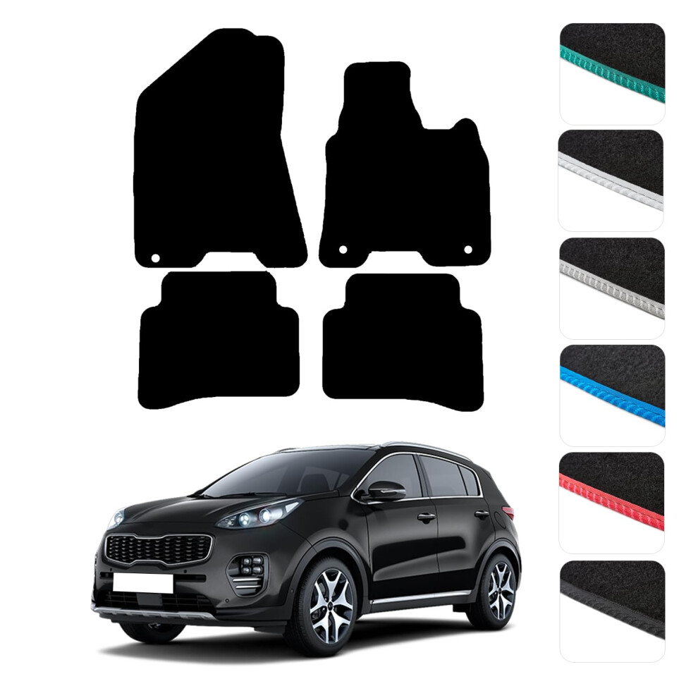 Gcm - Car Floor Mats For Kia Sportage 2016-2021 Full Coverage Floor Protection - Anti Slip & Fit Carpet Car Mats With Clips Easy To Clean Heavy Duty 7431027426031