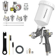 InoKraft D1 LVLP Air Spray Gun Premium Kit, Easy to Use, Paint Gun for Cars & Ho