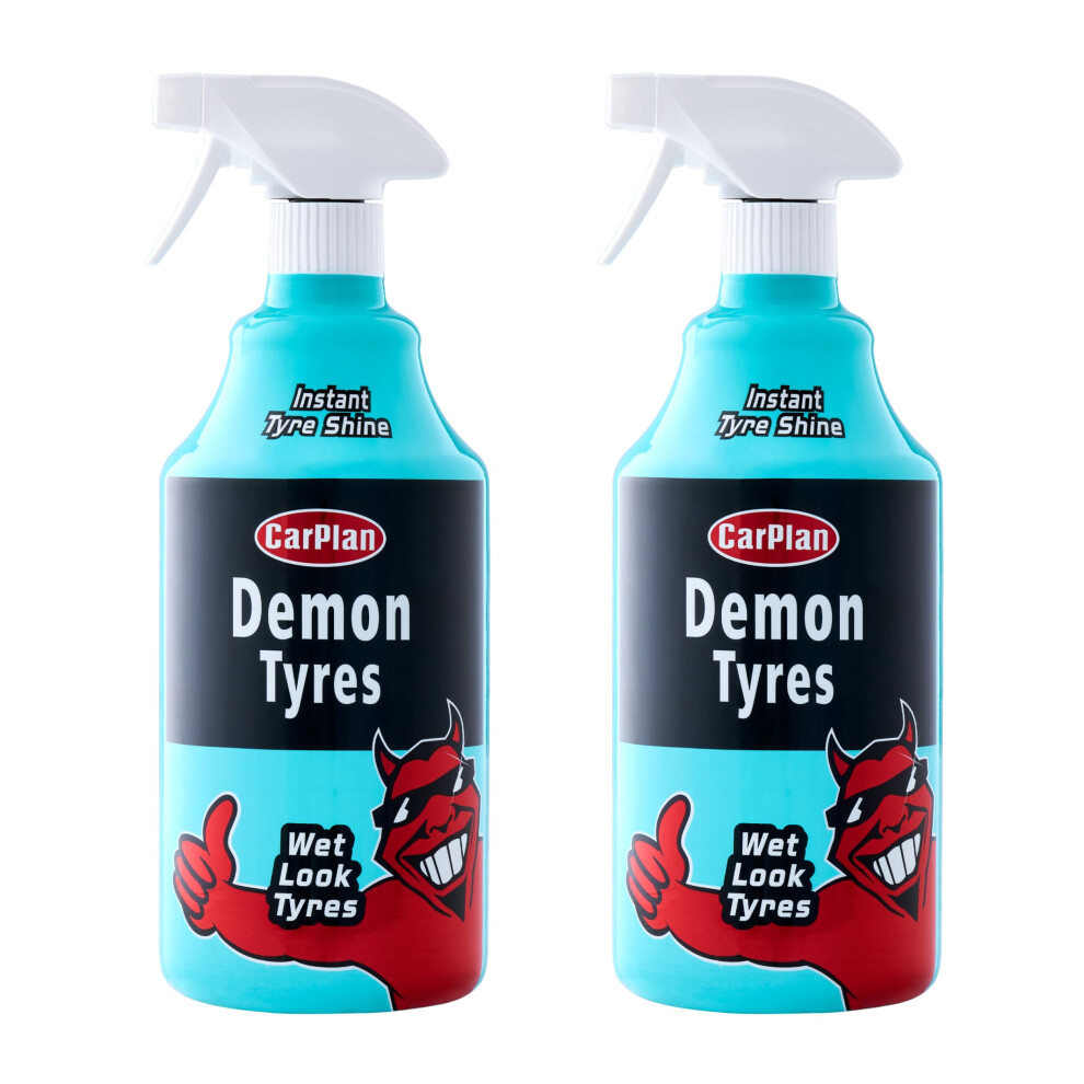 Carplan Demon Tyres, Instant Tyre Shine, 1 Litre (Pack Of