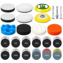 Xtremeauto 133pcs Sanding & Polishing Kit for Drill – 75mm Wet & Dry