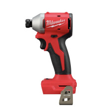 Milwaukee Electric - M18 Compact BRUSHLESS 1/4 INCH HEX 3-Speed Impact, Black/Red