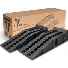 Xtremeauto TITAN 8 Ton Heavy Duty Plastic Car Ramps - Durable Garage Ramps for Vehicle Lifting, Workshop Service, Car Maintenance & Repair and Traile
