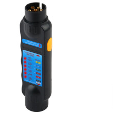 7 Pin Car Trailer Plug Tester, 12V Towbar Wiring Tester with 6LED, Towing Lights Wiring Circuit Plug Socket, Trailer Testers Diagnostic Testing Tools