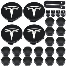 Aero Wheel Cap Kit, Tesla Wheel Hub Center Covers for Tesla Model 3