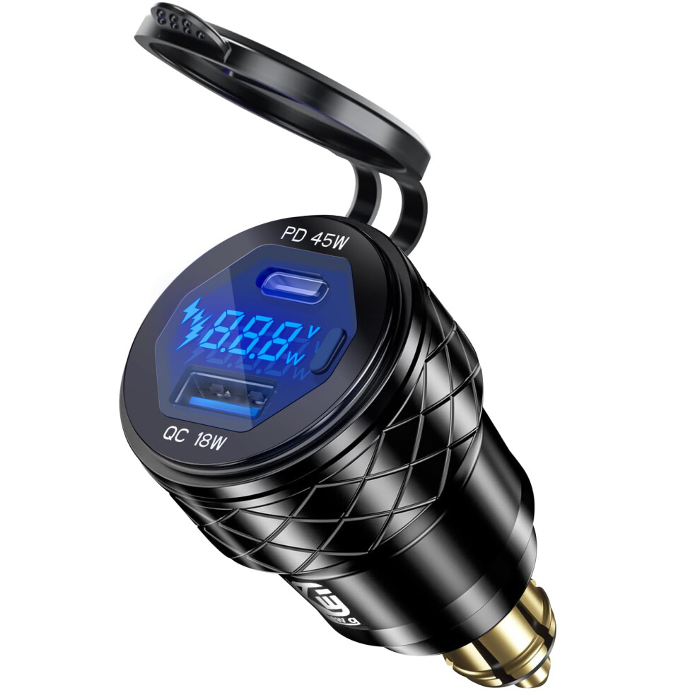 Din Hella Plug To Usb Charger Adapter: 45W Usb C Pd3.0 & 18W Qc3.0 5006992854473