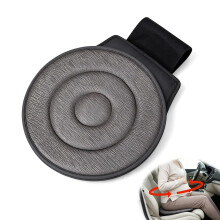 Ninnyi Swivel Car Seat for Disabled, Gray Portable Multifunction Circle Non Slip 360 Degree Rotating Car Seat Cushion for Elderly