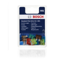 Bosch Pack of 10 standard fuses from 5 A to 30 A