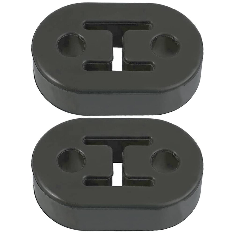 2 Pcs New Universal Exhaust Rubber Exhaust Pipe Hanger Generic Car Exhaust Hanger For The Cars Silencer For Most Cars Truck Van Black 5486325760068