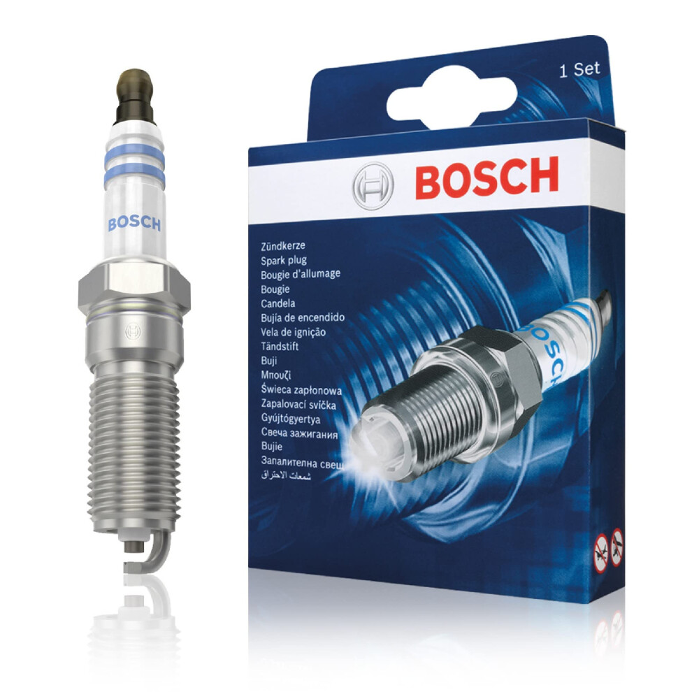 Bosch 0242229902 (+39), Spark Plug Set Of 4 - For A Reliable Gasoline Engine Start And Long Service Life - With Robust Design