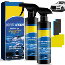 2PCS Rapid Ceramic Coating Spray Hydrophobic,Advanced Quick-Acting Coating Agent Spray,3 in 1 High Protection Quick Effect Coating Agent,Car Renewal