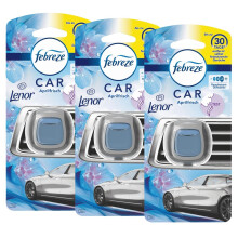 Febreze Car Air Freshener Starter Kit - Lenor April Fresh - Pack of